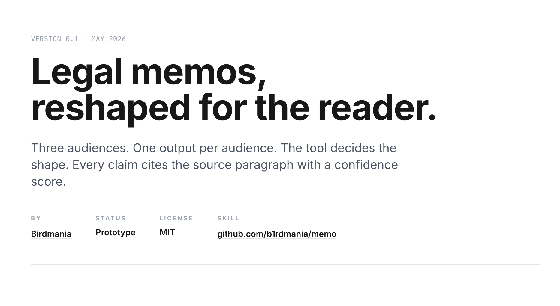 Memo - vibecode.law